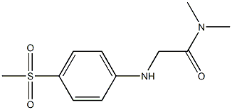 2-[(4-methanesulfonylphenyl)amino]-N,N-dimethylacetamide Struktur