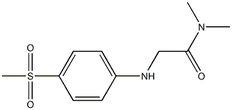 2-[(4-methanesulfonylphenyl)amino]-N,N-dimethylacetamide 化学構造式