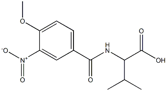 2-[(4-methoxy-3-nitrophenyl)formamido]-3-methylbutanoic acid Structure