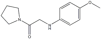 2-[(4-methoxyphenyl)amino]-1-(pyrrolidin-1-yl)ethan-1-one Struktur