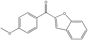 2-[(4-methoxyphenyl)carbonyl]-1-benzofuran,,结构式