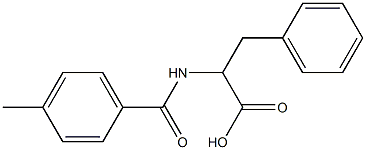 2-[(4-methylbenzoyl)amino]-3-phenylpropanoic acid,,结构式