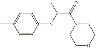 2-[(4-methylphenyl)amino]-1-(morpholin-4-yl)propan-1-one Structure