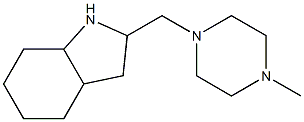 2-[(4-methylpiperazin-1-yl)methyl]-octahydro-1H-indole Struktur