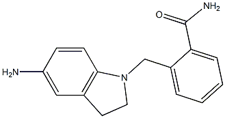 2-[(5-amino-2,3-dihydro-1H-indol-1-yl)methyl]benzamide Structure