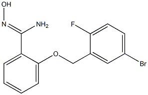2-[(5-bromo-2-fluorobenzyl)oxy]-N'-hydroxybenzenecarboximidamide Structure