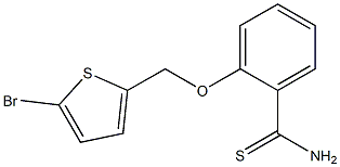 2-[(5-bromothien-2-yl)methoxy]benzenecarbothioamide Structure