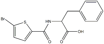 2-[(5-bromothiophen-2-yl)formamido]-3-phenylpropanoic acid|