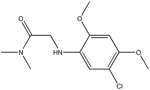 2-[(5-chloro-2,4-dimethoxyphenyl)amino]-N,N-dimethylacetamide Structure