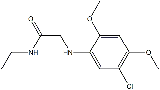 2-[(5-chloro-2,4-dimethoxyphenyl)amino]-N-ethylacetamide,,结构式