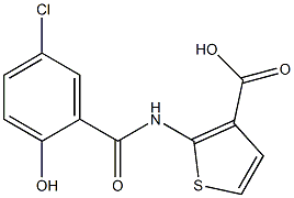  2-[(5-chloro-2-hydroxybenzene)amido]thiophene-3-carboxylic acid