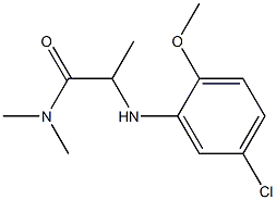 2-[(5-chloro-2-methoxyphenyl)amino]-N,N-dimethylpropanamide