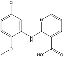 2-[(5-chloro-2-methoxyphenyl)amino]pyridine-3-carboxylic acid,,结构式