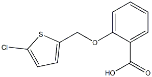 2-[(5-chlorothiophen-2-yl)methoxy]benzoic acid 结构式