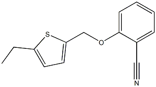 2-[(5-ethylthiophen-2-yl)methoxy]benzonitrile Struktur