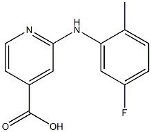 2-[(5-fluoro-2-methylphenyl)amino]pyridine-4-carboxylic acid