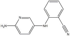 2-[(6-aminopyridin-3-yl)amino]benzonitrile Structure