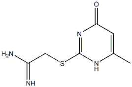 2-[(6-methyl-4-oxo-1,4-dihydropyrimidin-2-yl)sulfanyl]ethanimidamide Struktur