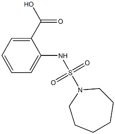 2-[(azepane-1-sulfonyl)amino]benzoic acid,,结构式