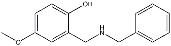 2-[(benzylamino)methyl]-4-methoxyphenol 结构式