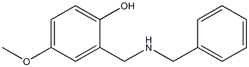 2-[(benzylamino)methyl]-4-methoxyphenol 化学構造式