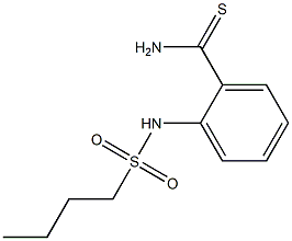 2-[(butylsulfonyl)amino]benzenecarbothioamide 结构式