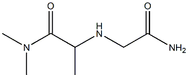 2-[(carbamoylmethyl)amino]-N,N-dimethylpropanamide Structure