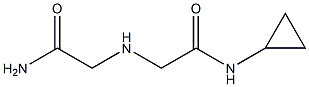 2-[(carbamoylmethyl)amino]-N-cyclopropylacetamide 化学構造式