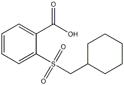 2-[(cyclohexylmethyl)sulfonyl]benzoic acid Struktur