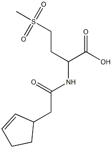 2-[(cyclopent-2-en-1-ylacetyl)amino]-4-(methylsulfonyl)butanoic acid