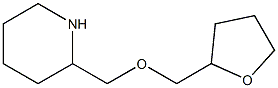 2-[(tetrahydrofuran-2-ylmethoxy)methyl]piperidine,,结构式