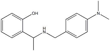 2-[1-({[4-(dimethylamino)phenyl]methyl}amino)ethyl]phenol,,结构式