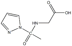 2-[1-(1H-pyrazol-1-yl)acetamido]acetic acid Structure