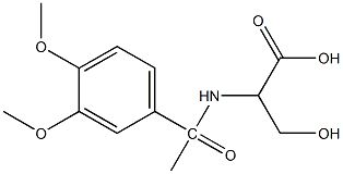 2-[1-(3,4-dimethoxyphenyl)acetamido]-3-hydroxypropanoic acid