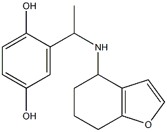 2-[1-(4,5,6,7-tetrahydro-1-benzofuran-4-ylamino)ethyl]benzene-1,4-diol 结构式