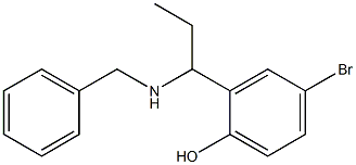  2-[1-(benzylamino)propyl]-4-bromophenol