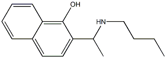 2-[1-(butylamino)ethyl]naphthalen-1-ol,,结构式