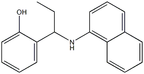 2-[1-(naphthalen-1-ylamino)propyl]phenol Structure