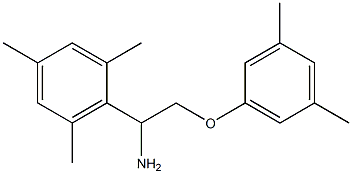 2-[1-amino-2-(3,5-dimethylphenoxy)ethyl]-1,3,5-trimethylbenzene Struktur