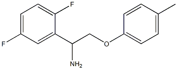 2-[1-amino-2-(4-methylphenoxy)ethyl]-1,4-difluorobenzene Structure