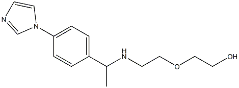 2-[2-({1-[4-(1H-imidazol-1-yl)phenyl]ethyl}amino)ethoxy]ethan-1-ol Structure