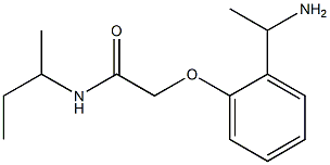 2-[2-(1-aminoethyl)phenoxy]-N-(sec-butyl)acetamide Structure