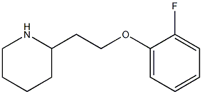 2-[2-(2-fluorophenoxy)ethyl]piperidine Struktur