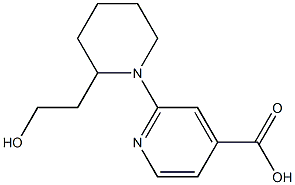 2-[2-(2-hydroxyethyl)piperidin-1-yl]pyridine-4-carboxylic acid