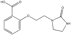2-[2-(2-oxoimidazolidin-1-yl)ethoxy]benzoic acid Struktur