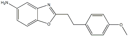 2-[2-(4-methoxyphenyl)ethyl]-1,3-benzoxazol-5-amine Struktur