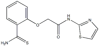 2-[2-(aminocarbonothioyl)phenoxy]-N-1,3-thiazol-2-ylacetamide|