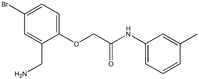 2-[2-(aminomethyl)-4-bromophenoxy]-N-(3-methylphenyl)acetamide Structure