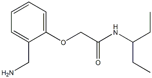 2-[2-(aminomethyl)phenoxy]-N-(1-ethylpropyl)acetamide 结构式