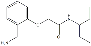 2-[2-(aminomethyl)phenoxy]-N-(1-ethylpropyl)acetamide,,结构式